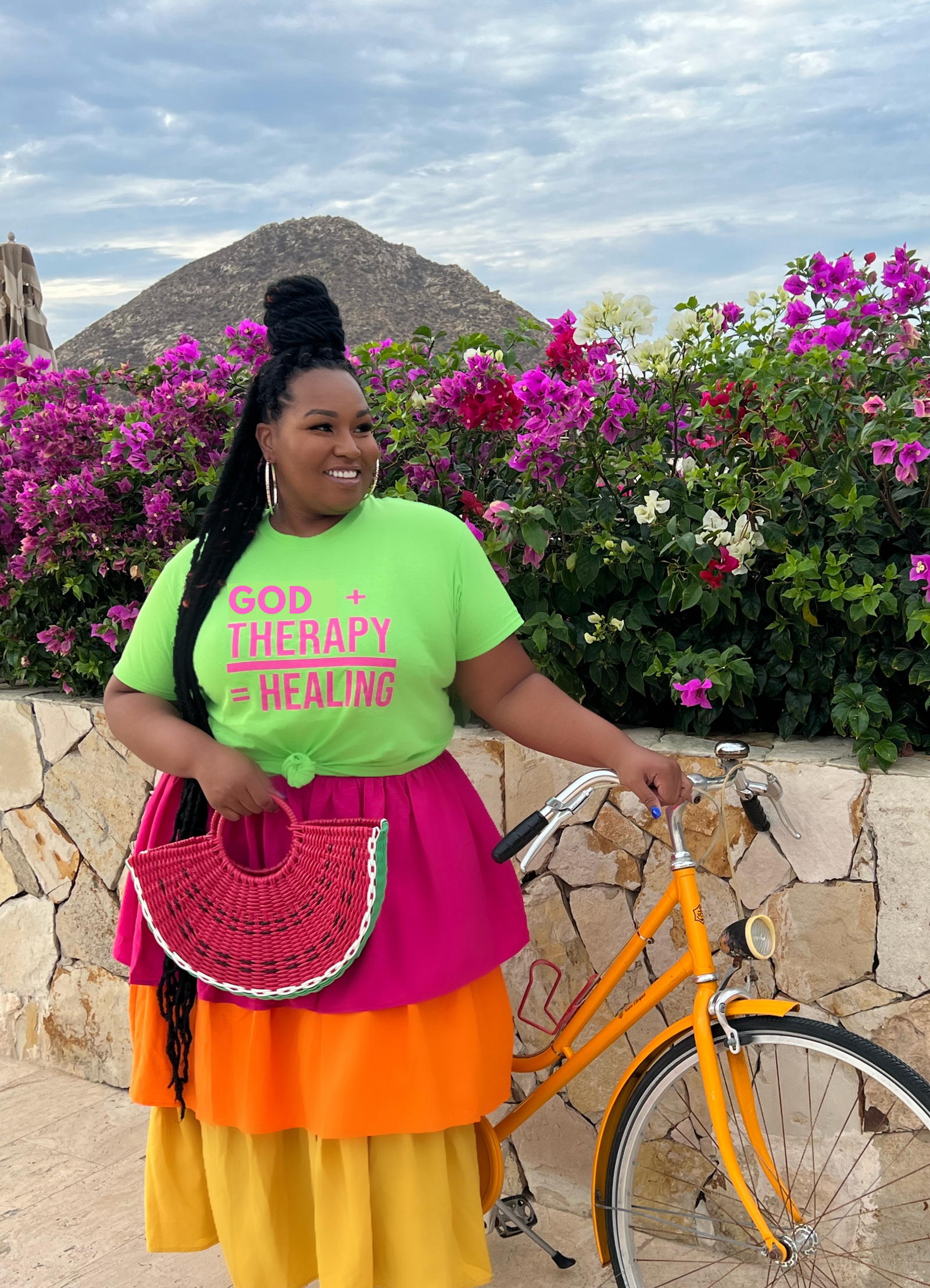 God + Therapy Summer GreenTee