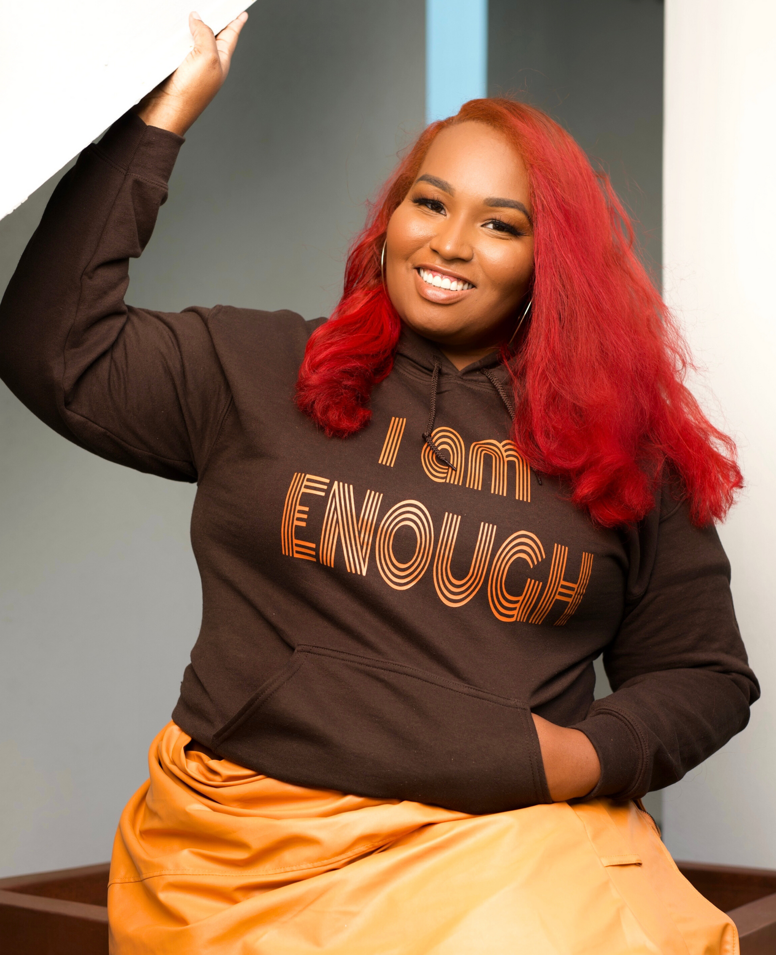 I Am Enough Retro Hoodie